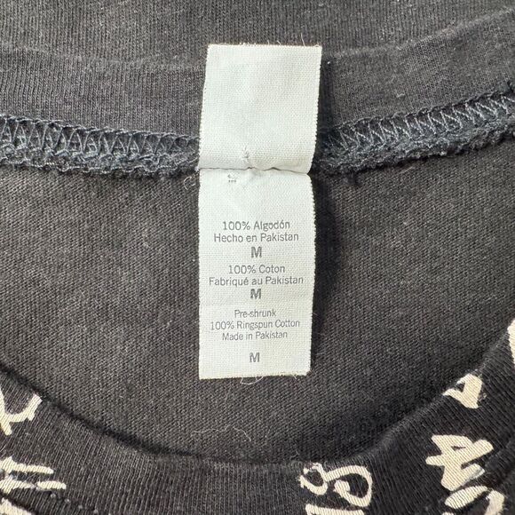 George Strait Ladies Shirt Sz M Black Crew Neck Short Sleeve - Picture 6 of 7